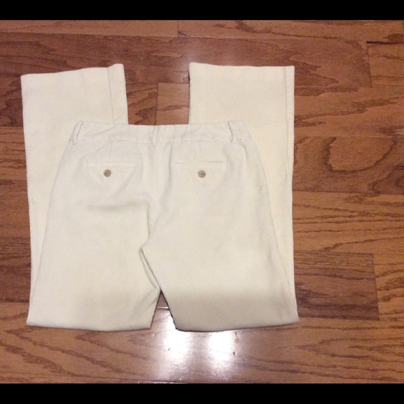 J. Crew Cords Size 4 Cream Straight Leg Low Fit Heavyweight All Cotton - Picture 3 of 5